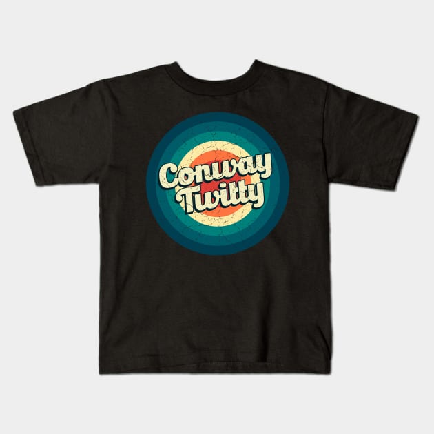 Graphic Conway Name Retro Vintage Circle Kids T-Shirt by Mysterious Astral City